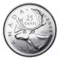 2013 Canadian 25-Cent Caribou Quarter Original Coin Roll
