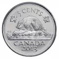 2013 Canadian 5-Cent Beaver Nickel Original Coin Roll
