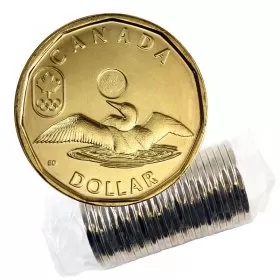 2014 Canadian $1 Olympic Lucky Loonie Dollar Original Coin Roll