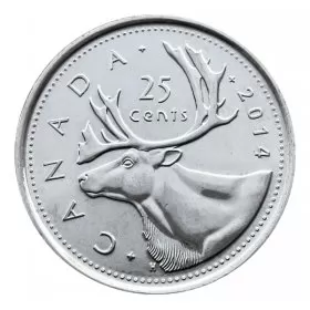 2014 Canadian 25-Cent Caribou Quarter Coin (Brilliant Uncirculated)