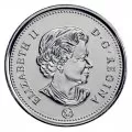 2014 Canadian 5-Cent Beaver Nickel Original Coin Roll
