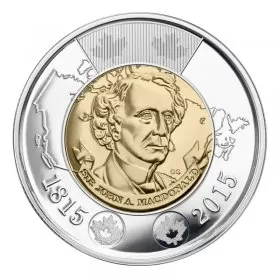 2015 (1815-) Canadian $2 Sir John A. Macdonald's Birth 200th Anniv Toonie Coin (Brilliant Uncirculated)