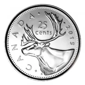 2015 Canadian 25-Cent Caribou Quarter Coin (Brilliant Uncirculated)