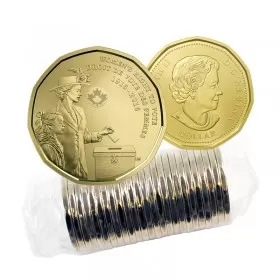 2016 (1916-) Canadian $1 Women's Right To Vote 100th Anniv Loonie Dollar Original Coin Roll