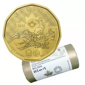 2016 Canadian $1 Olympic Lucky Loonie Dollar Special Wrap Coin Roll
