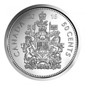 2016 Canadian 50-Cent Coat of Arms Half Dollar Coin (Brilliant Uncirculated)