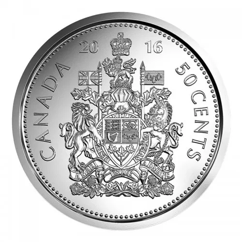 2016 Canadian 50-Cent Coat of Arms Half Dollar Coin (Brilliant Uncirculated)