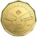 2017 (1917-) Canadian $1 Toronto Maple Leafs® 100th Anniv Loonie Dollar Coin (Brilliant Uncirculated)