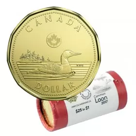 2017 Canadian $1 Common Loon Dollar Classic Special Wrap Coin Roll