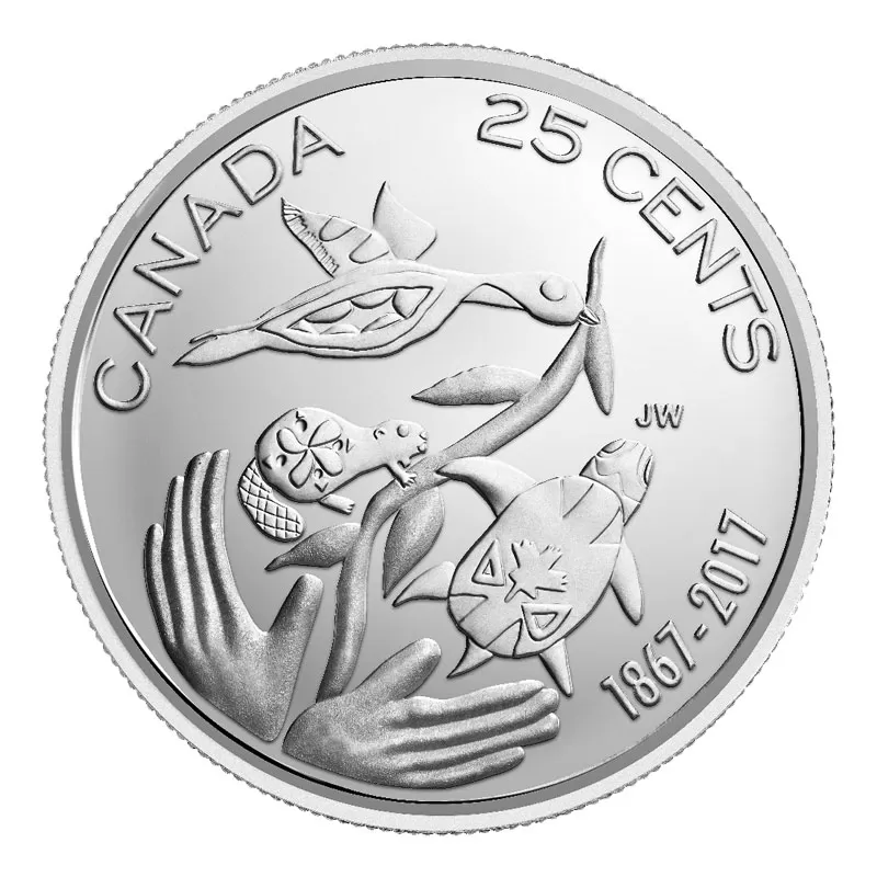 2017 (1867-) Canadian 25-Cent Hope For A Green Future 150th Anniv