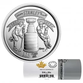 2017 (1892-) Canadian 25-Cent The Stanley Cup® 125th Anniv Quarter Special Wrap Coin Roll