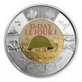 2019 (1944-) Canadian $2 D-Day 75th Anniv Remembrance Coloured Toonie Special Wrap Coin Roll