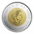 2019 (1944-) Canadian $2 D-Day 75th Anniv Remembrance Coloured Toonie Coin (Brilliant Uncirculated)