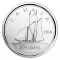 2019 Canadian 10-Cent Bluenose Schooner Dime First Strikes Special Wrap Coin Roll