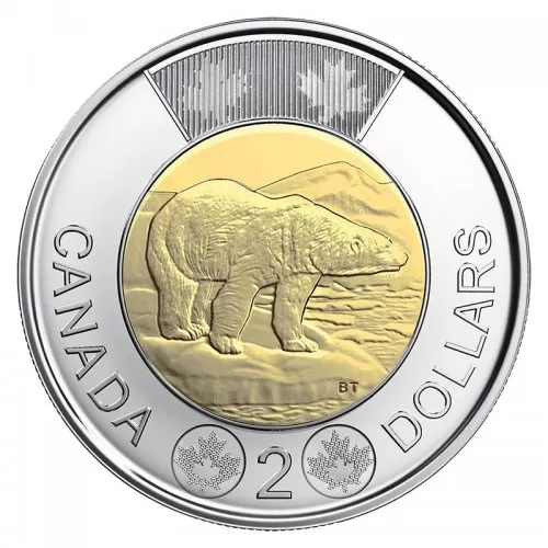 2019 Canadian $2 Polar Bear Toonie Coin (Brilliant Uncirculated)