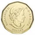 2021 (1896-) Canadian $1 Klondike Gold Rush 125th Anniv Coloured Loonie Special Wrap Coin Roll