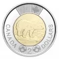 2021 Canadian $2 Polar Bear Toonie Original Coin Roll
