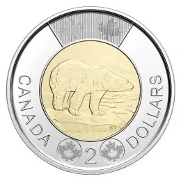 2021 Canadian $2 Polar Bear Toonie Coin (Brilliant Uncirculated)