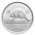 2021 Canadian 5-Cent Beaver Nickel Original Coin Roll-heads both ends