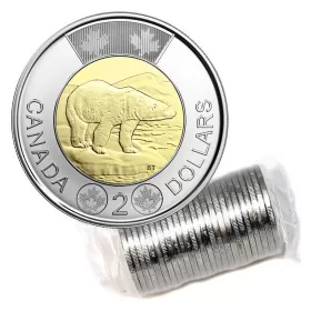 2022 Canadian $2 Polar Bear Toonie Original Coin Roll