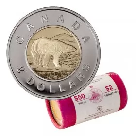 2006 Canadian $2 Polar Bear Toonie Special Wrap Coin Roll