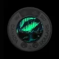2017 (1867-) Canadian $2 Dance Of The Spirits 150th Anniv Coloured Toonie Coin (Glow-in-the-Dark)-BU grade