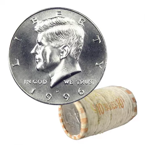 1996-D United States 50-Cent Kennedy Half Dollar Original Coin Roll