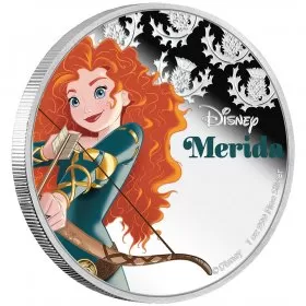 2016 Niue $2 Disney Princess: Merida - 1 oz Fine Silver Coin