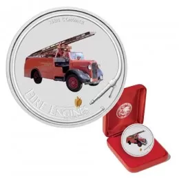 2006 Cook Islands $1 Fire Engines of the World: 1934 Commer 1 oz Fine Silver Dollar Coin 2006 Cook Islands $1 Fire Engines of the World: 1934 Commer 1 oz Fine Silver Dollar Coin