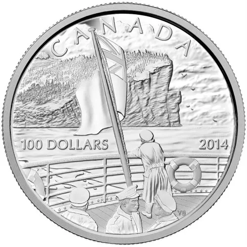 2014 Canadian $100 100th Anniversary of the Declaration of the First World War - 10 oz Fine Silver Coin
