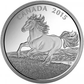 2015 Canadian $100 for $100 The Little Iron Horse Fine Silver Coin