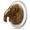 2017 Canadian $100 Sculpture of Majestic Canadian Animals: Cougar - 10 oz Fine Silver Coin