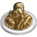 2017 Canadian $100 Sculpture of Majestic Canadian Animals: Grizzly Bear - 10 oz Fine Silver Coin