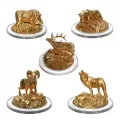 2017 Canadian $100 Sculpture of Majestic Canadian Animals 5-Coin Set