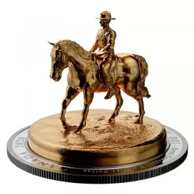 2020 Canadian $100 The RCMP Musical Ride 10 oz Fine Silver & Gold-plated Sculpture Coin