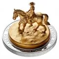 2020 Canadian $100 The RCMP Musical Ride 10 oz Fine Silver & Gold-plated Sculpture Coin
