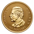 2025 Canada $100 Gleaming Maple Leaves - 1/4 oz Pure Gold Coin