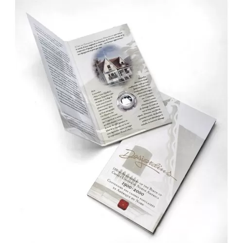2000 (1900-) Canadian 10-Cent Desjardins Birth of Credit Unions in North America 100th Anniv Proof Silver Coin