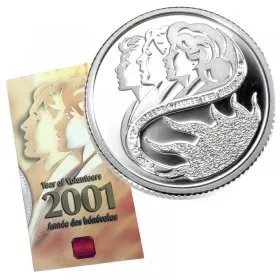 2001 Canada 10-Cent Year of Volunteers/Marching Mothers Proof Sterling Silver Coin 