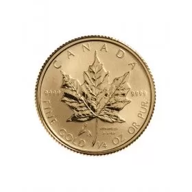 2005 Canada 1/4 oz Pure Gold $10 Coin Maple Leaf - Liberation Privy Mark