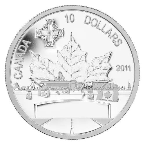 2011 Canadian $10 Highway of Heroes 1/2 oz Fine Silver Coin