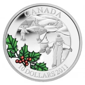 2011 Canadian $10 Little Skaters 1/2 oz Fine Silver Coin