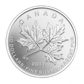2011 Canadian $10 Maple Leaf Forever 1/2 oz Fine Silver Coin 
