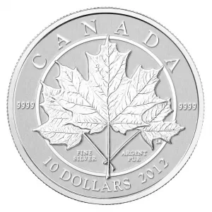 2012 Canada 1/2 oz Fine Silver $10 Coin - Maple Leaf Forever