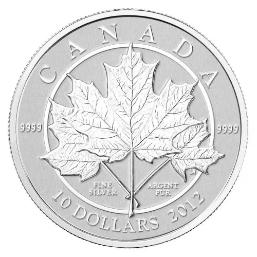 2012 Canada 1/2 oz Fine Silver $10 Coin - Maple Leaf Forever