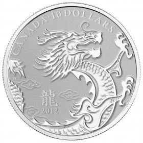 2012 Canadian $10 Year of the Dragon Fine Silver Coin (Special Edition)