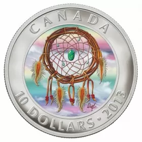 2013 Canadian $10 Dreamcatcher - 1/2 oz Fine Silver Hologram Coin
