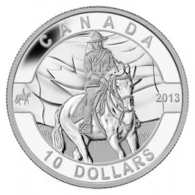 2013 Canadian $10 O Canada Series: Royal Canadian Mounted Police - 1/2 oz Fine Silver Coin