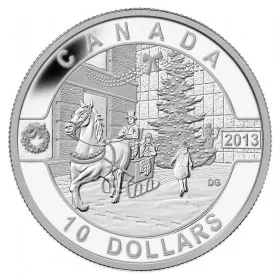 2013 Canadian $10 O Canada Series: Holiday Season - 1/2 oz Fine Silver Coin
