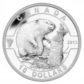 2013 Canadian $10 O Canada Series, with Display Case - 1/2 oz Fine Silver 12-Coin Set